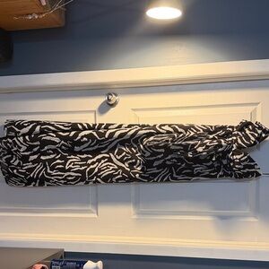 Maxi cut out Vici black and white strapless dress NWT